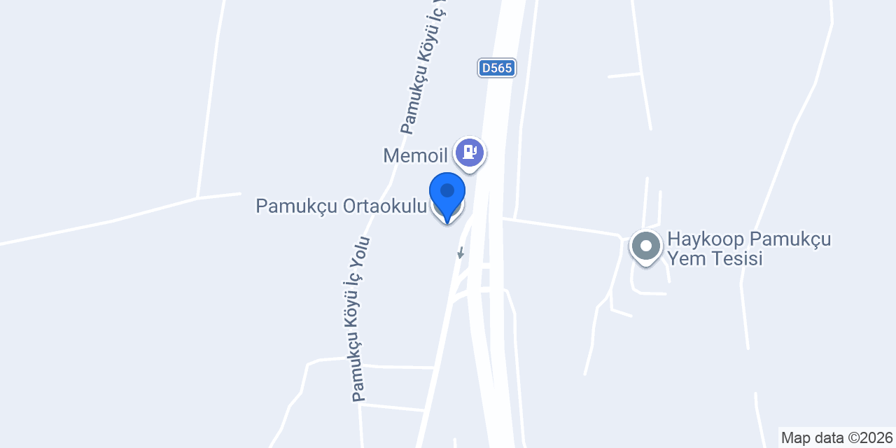 Pamukçu Ortaokulu konumu