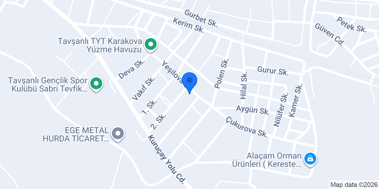 Oktaylar Yapı Malzemeleri konumu