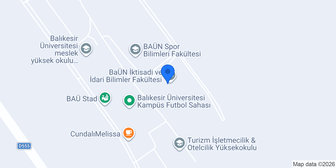 Balıkesir Üniversitesi Sağlık Yüksekokulu konumu