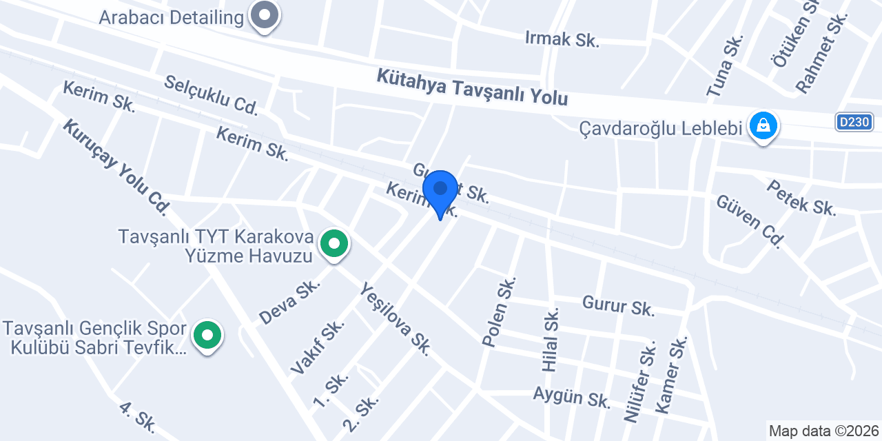 BERAT MOBİLYA konumu