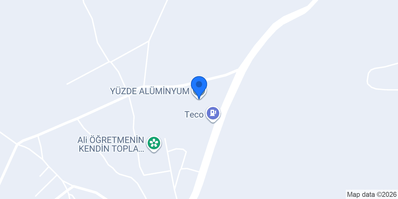 YÜZDE ALÜMİNYUM konumu
