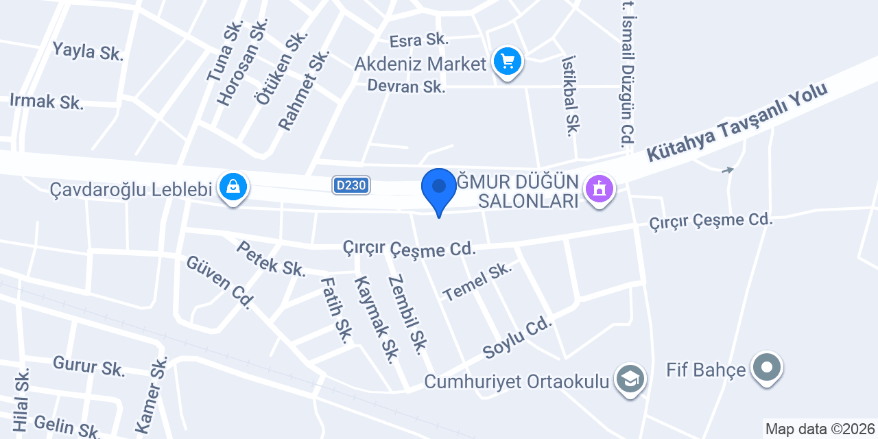 LEBLEBİ ATÖLYESİ Çevre Yolu Şubesi konumu