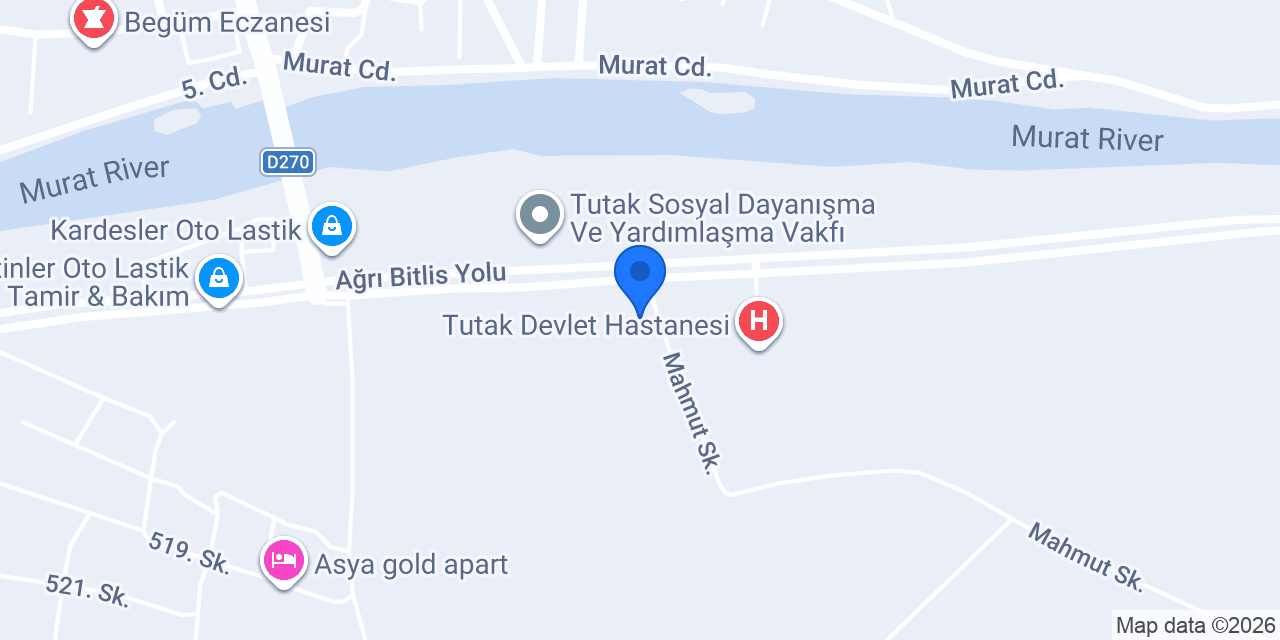 Tutak Jandarma konumu
