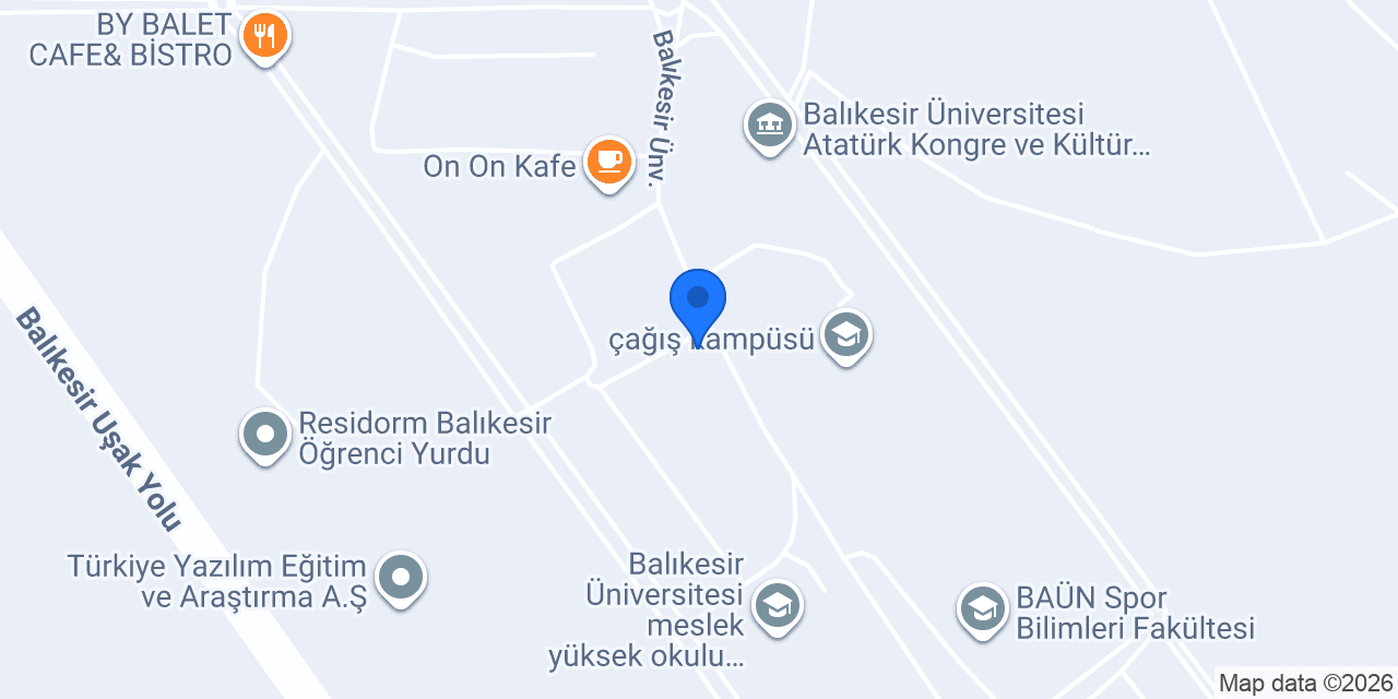 Coffy Balıkesir Üniversitesi konumu