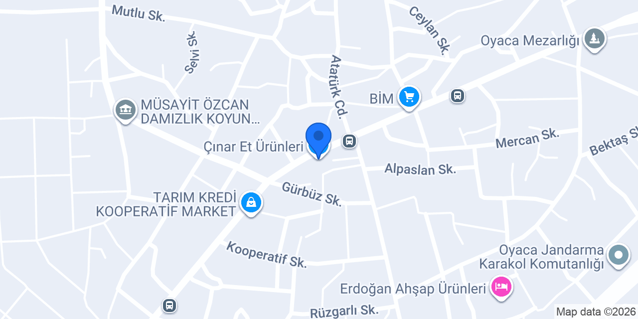 Çınar Et Ürünleri konumu