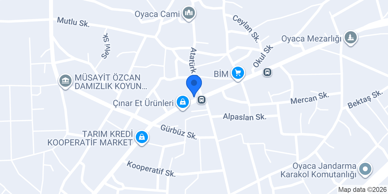 Oyaca fırın konumu