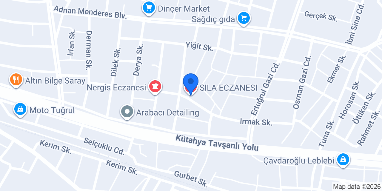 SILA ECZANESI konumu
