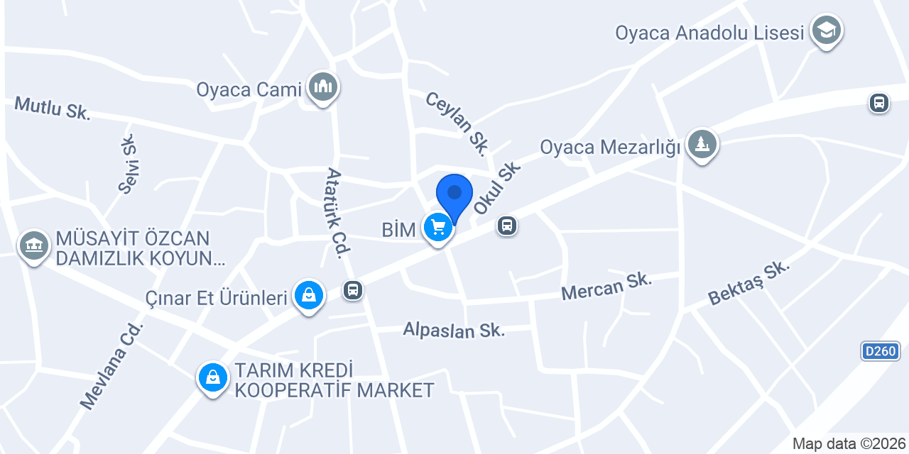 Akbaş Zahire Un ve Yem konumu