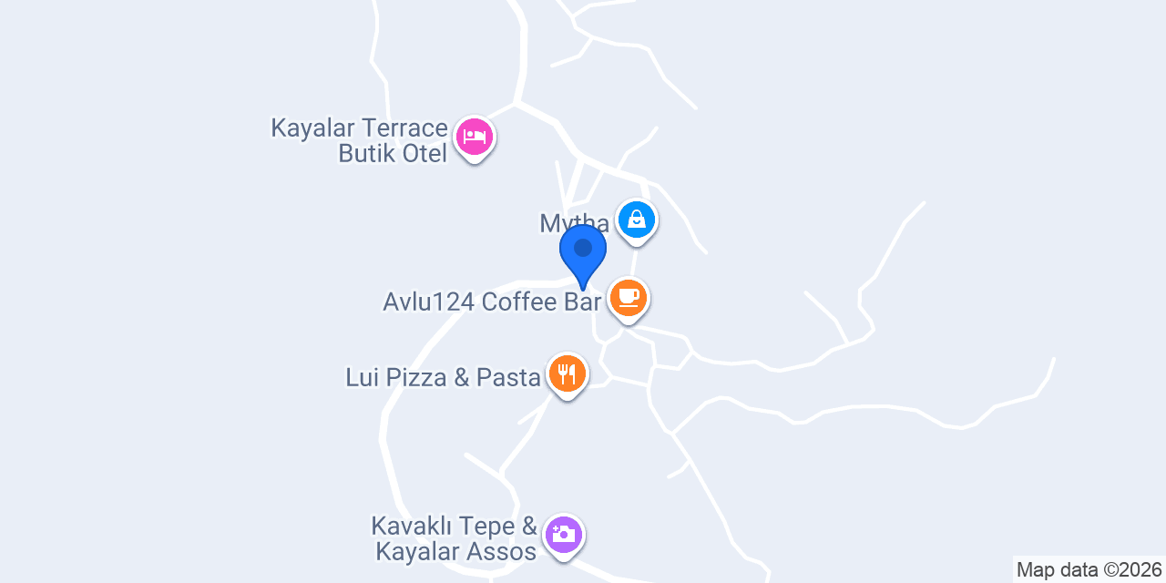 Kayalar Teras Kafe konumu