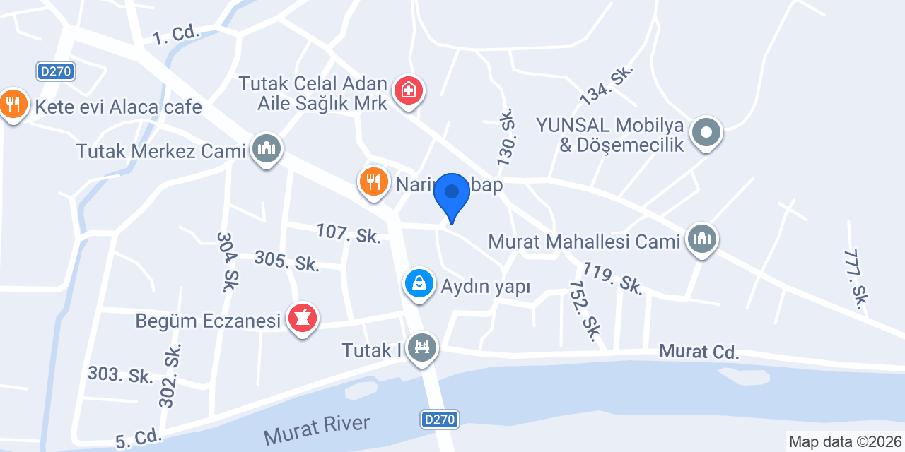 Defne çiçekçilik konumu