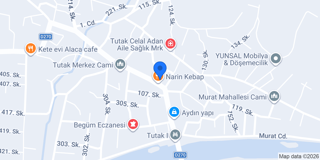 Narin Kebap konumu