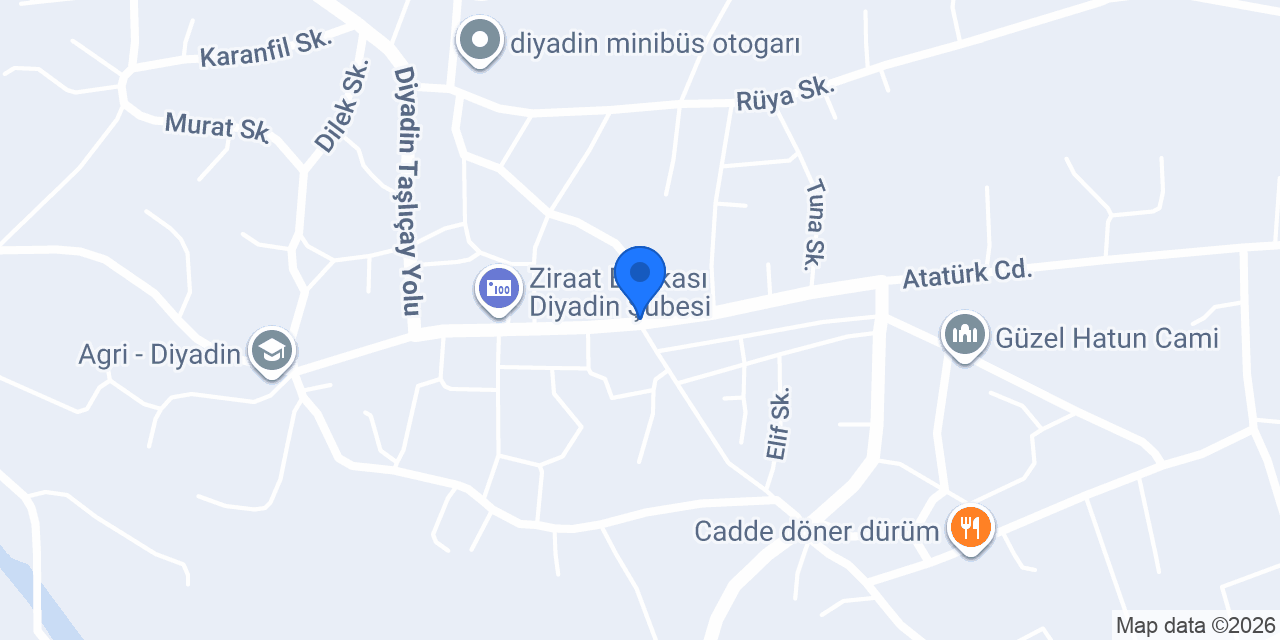 Diyadin Sağlık Ocağı konumu