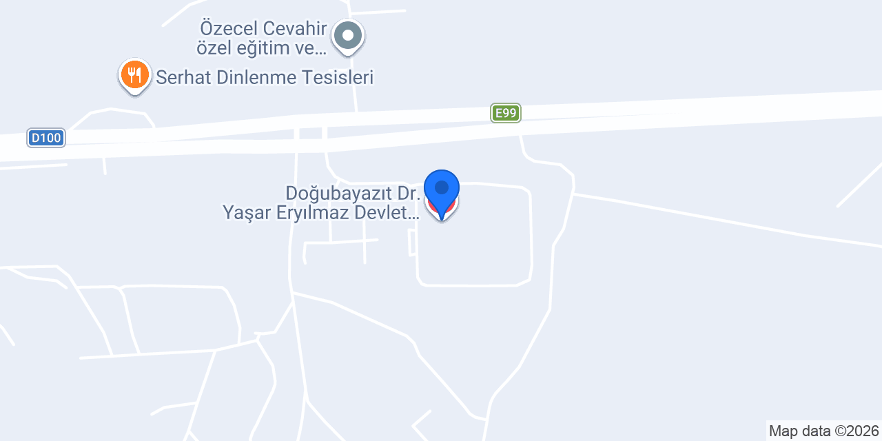 Doğubayazıt Dr.Yaşar Eryılmaz Devlet Hastanesi konumu