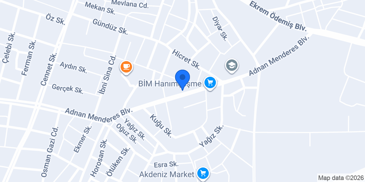 Hanımçeşme Aile Sağlığı Merkezi konumu