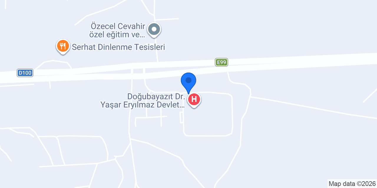 Doğubayazıt Devlet Hastanesi taksi durağı konumu