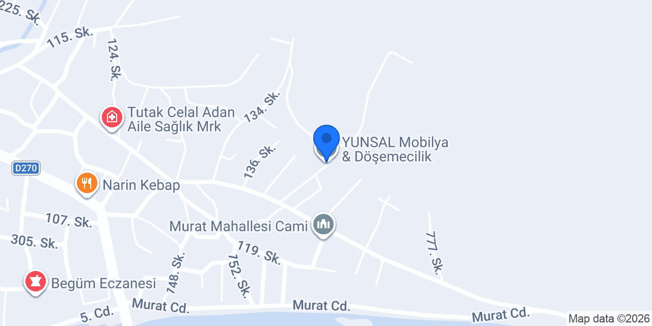 YUNSAL Mobilya & Döşemecilik konumu