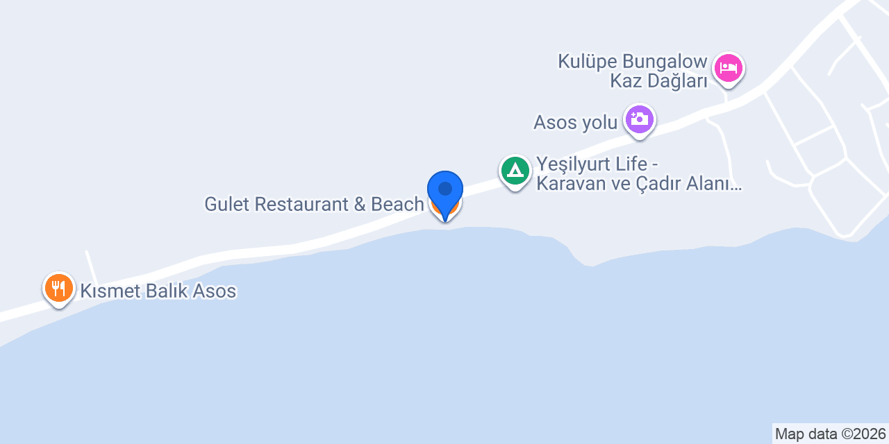 Gulet Restaurant & Beach konumu