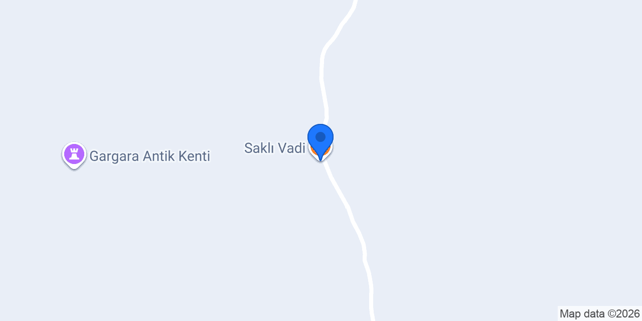 Saklı Vadi konumu