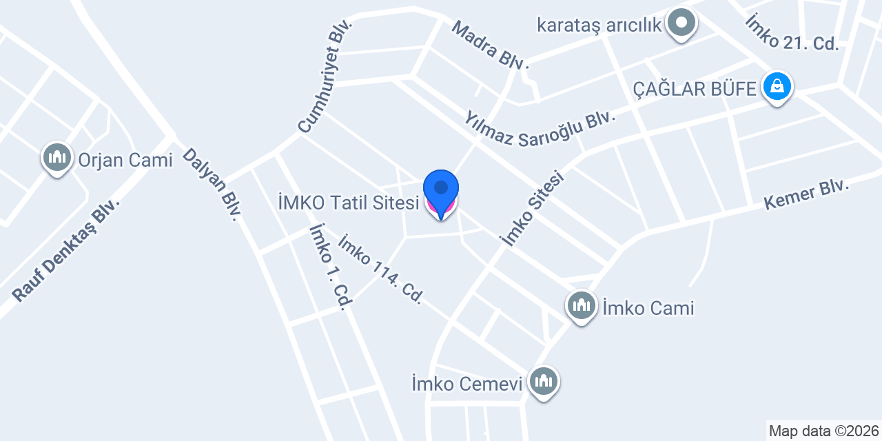 İMKO Tatil Sitesi konumu
