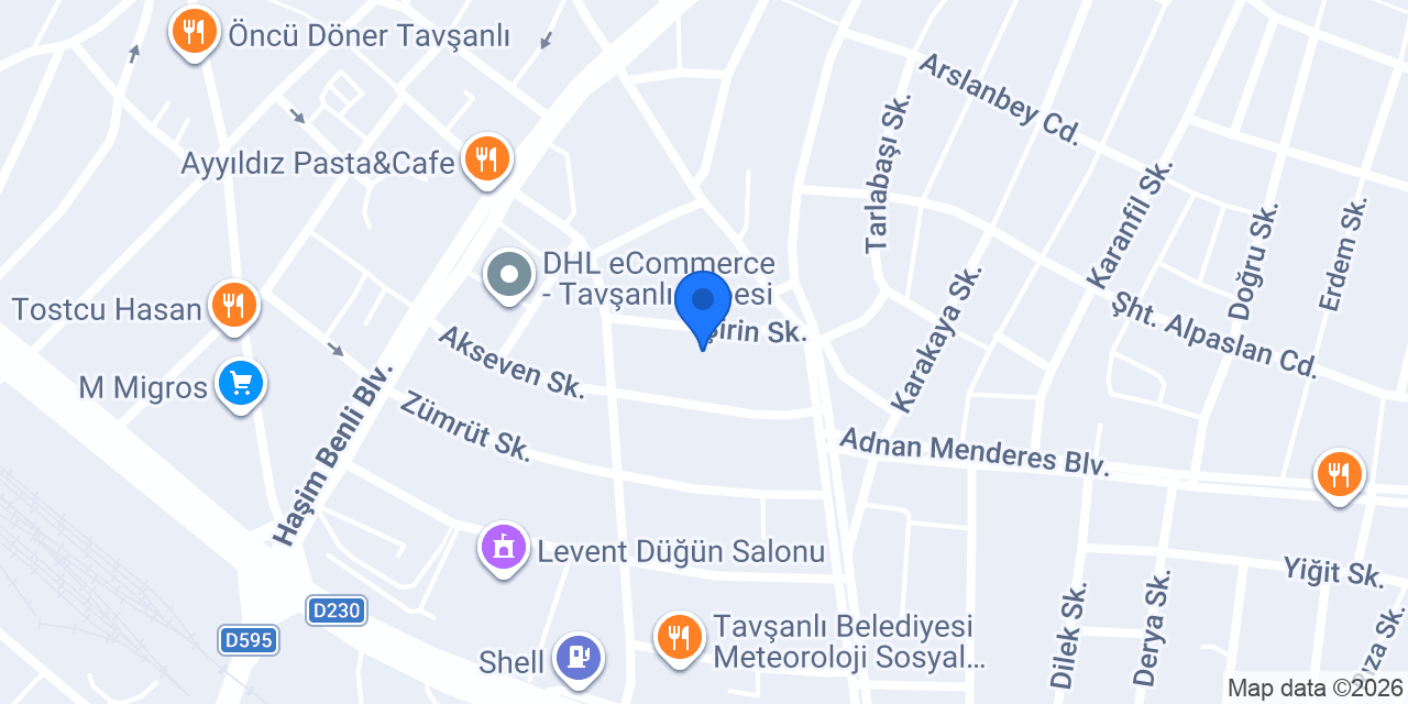 Şenol kuaför konumu