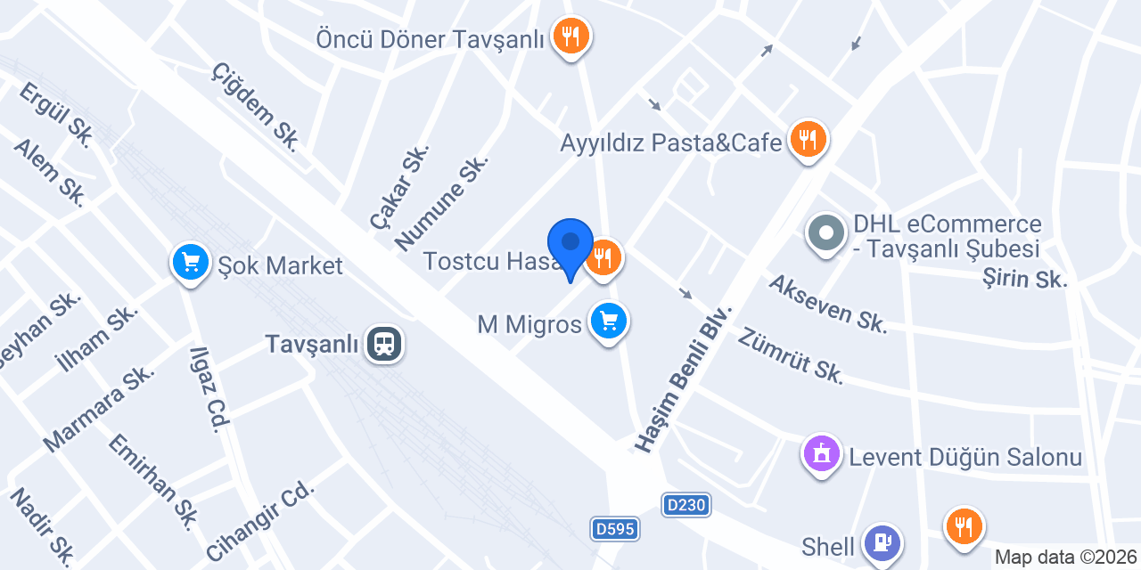 Yapı Kredi - Tavşanlı Şubesi konumu