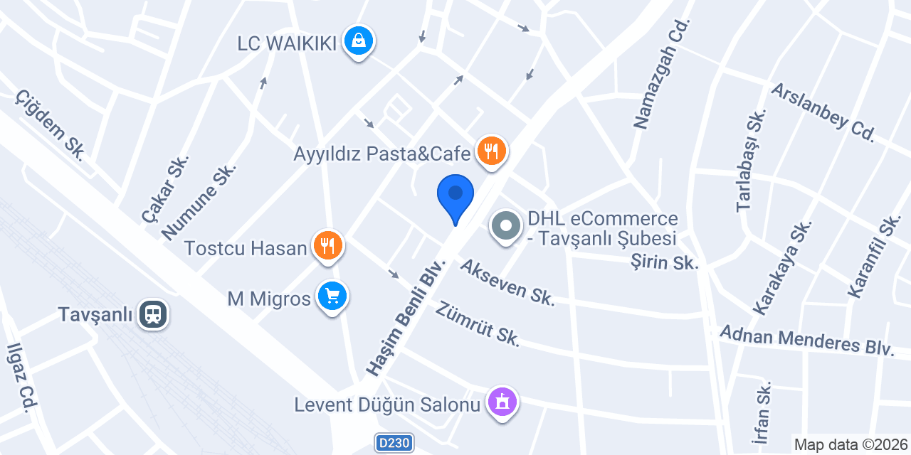 Oryap Mühendislik konumu