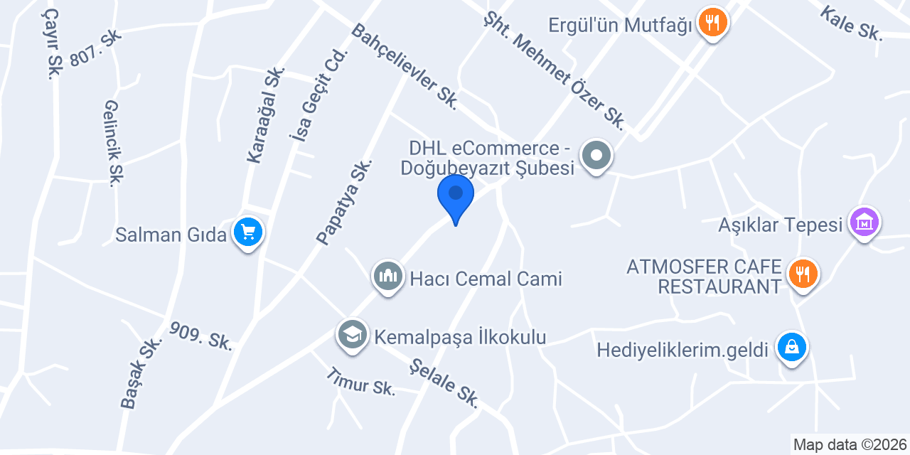 SARIHAN EMLAK DOĞUBEYAZIT konumu
