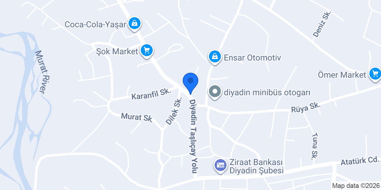 Diyadin Taksi Burhan Demir konumu