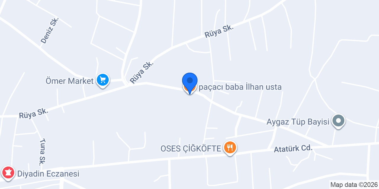 paçacı baba İlhan usta konumu