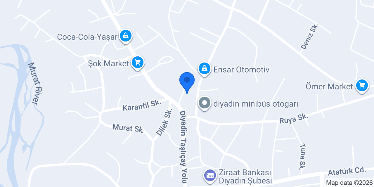 Diyadin Taksi çetin Akdoğan konumu