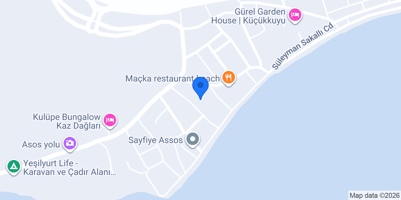 Küçükkuyu Yağmur Pansiyon konumu