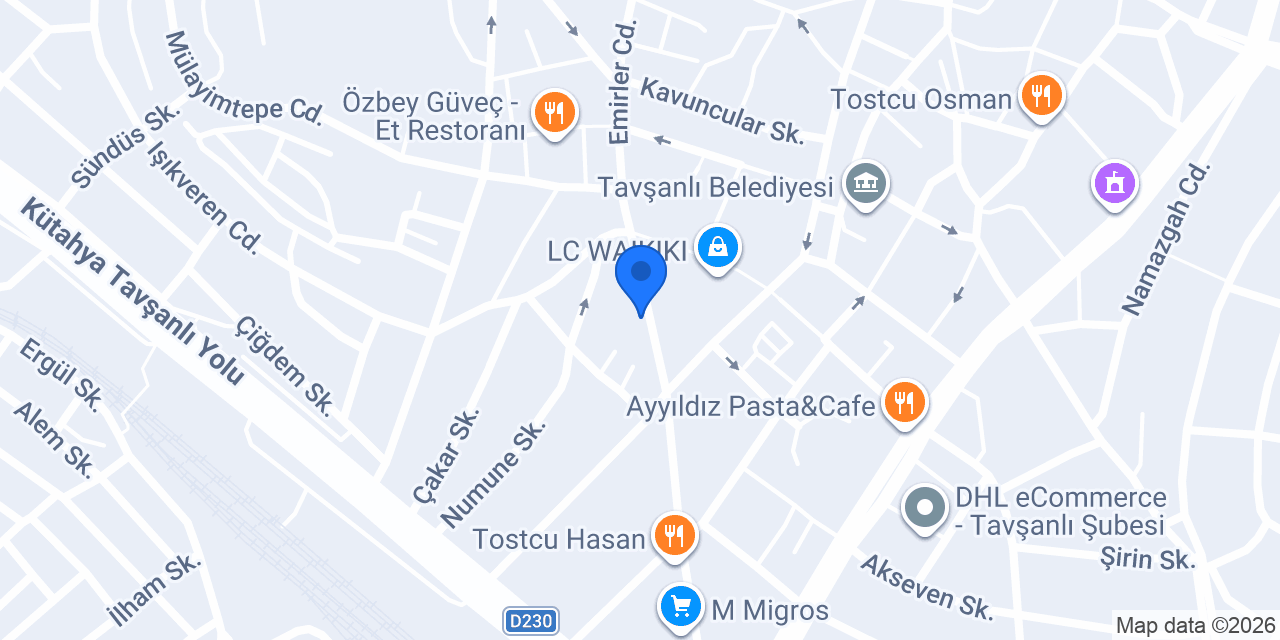 Tostçu CELLO konumu