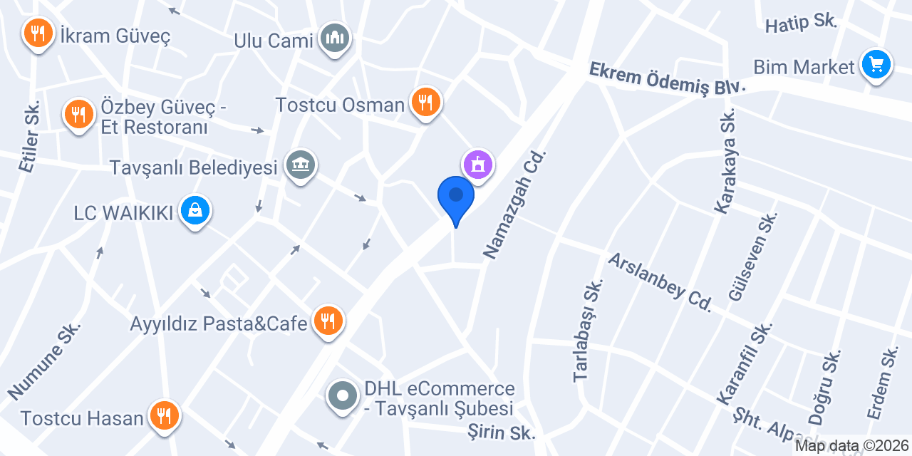 AK EMLAK & YAPI & İNŞAAT konumu