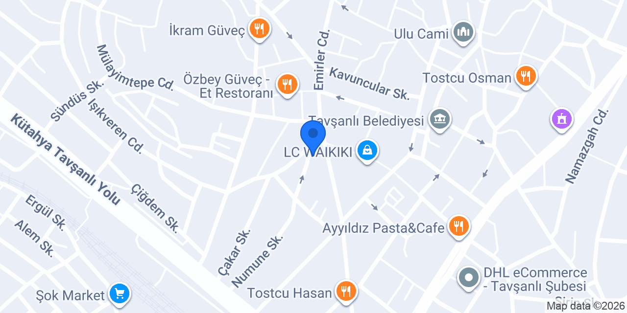 Cem Optik konumu