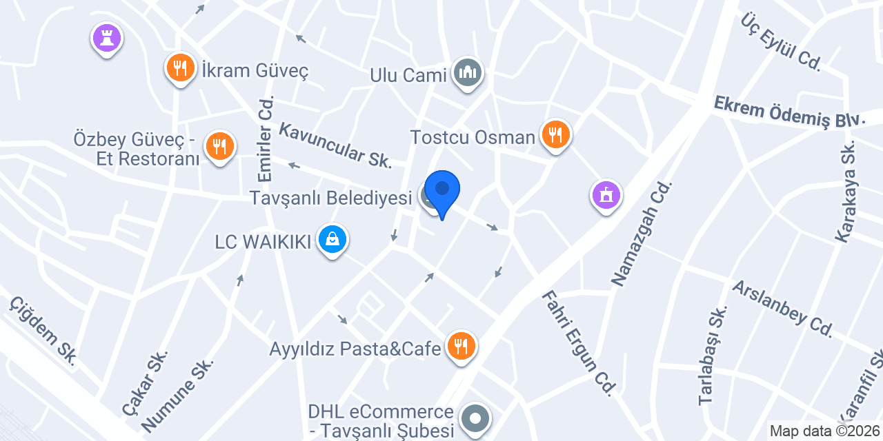 Özyurt Muhasebe Bürosu konumu