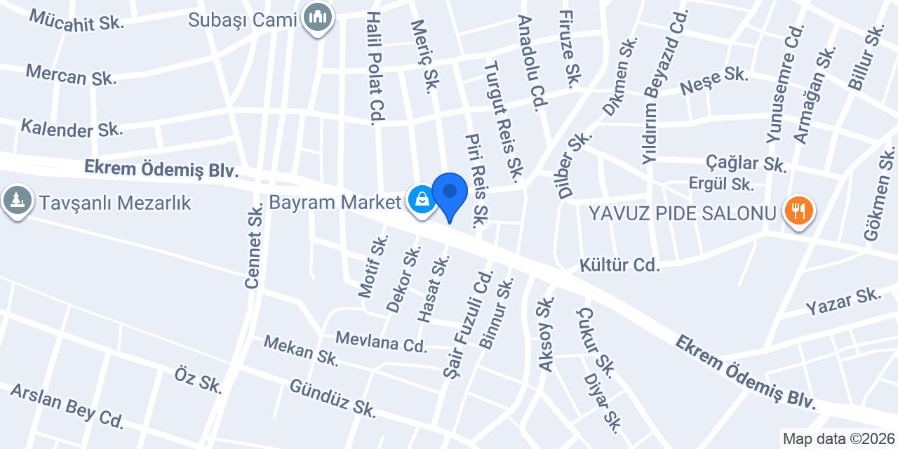 AYDEMİR KONFEKSİYON konumu