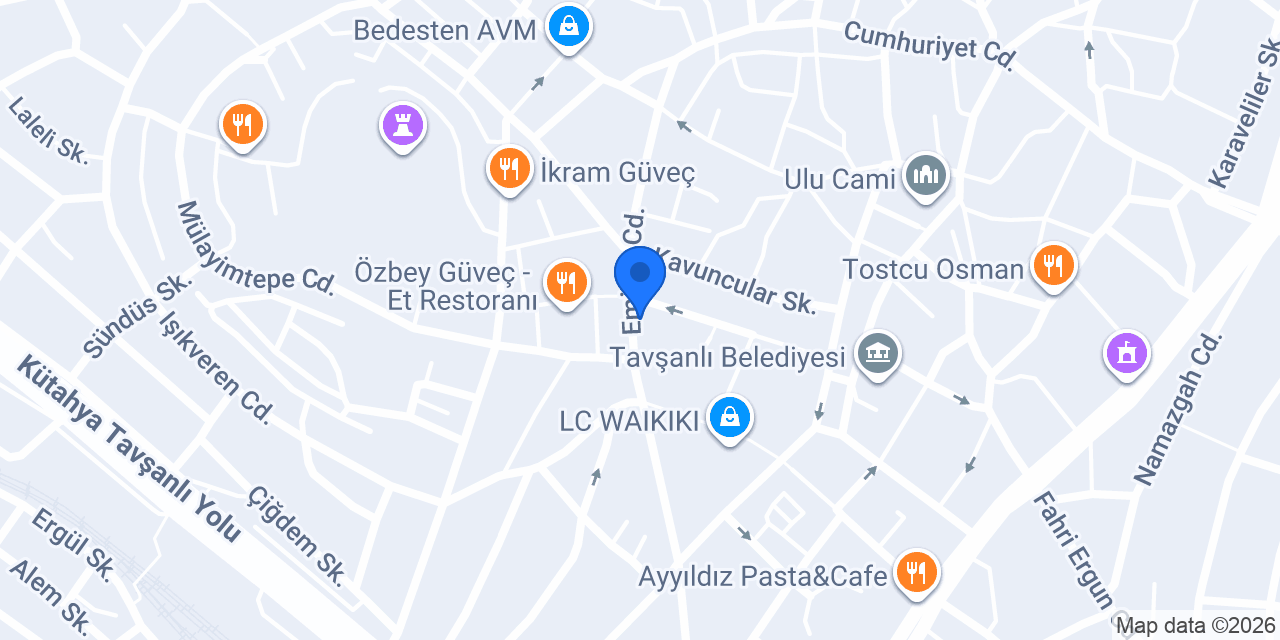 Maraşlıoğlu Dondurma konumu