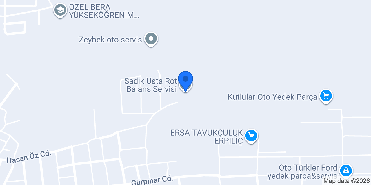 Sadık Usta Rot Balans Servisi konumu