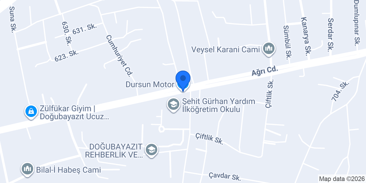 Dursun Motor konumu