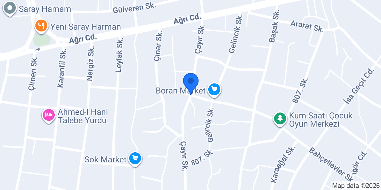 Akkaya Yapı Market konumu