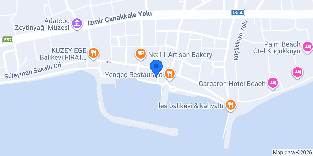 Argento Pizza Küçükkuyu konumu