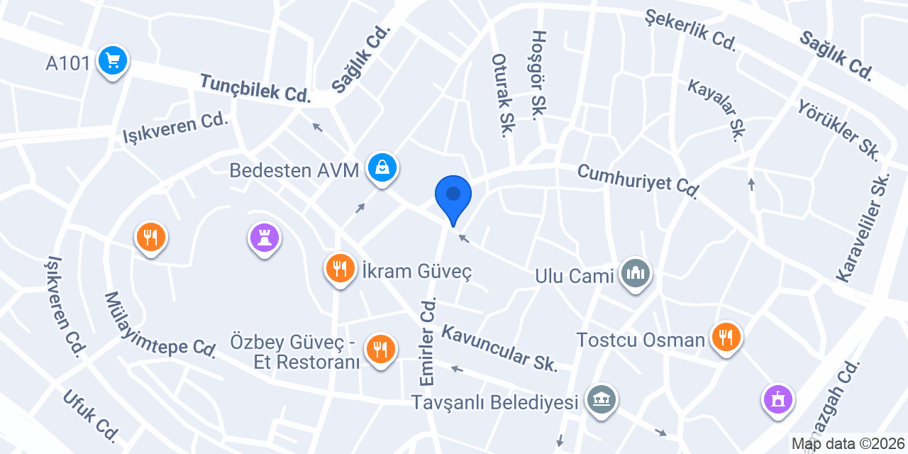 Ordu Eczanesi konumu