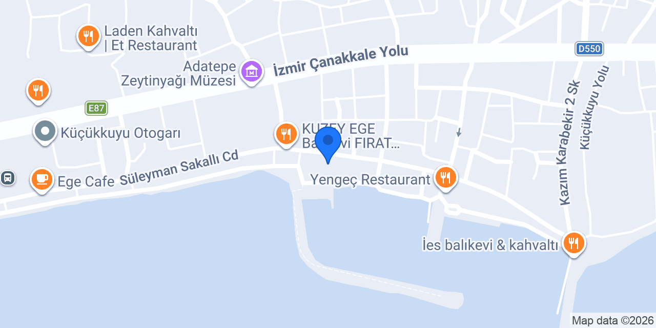 Zeytin Cafe konumu