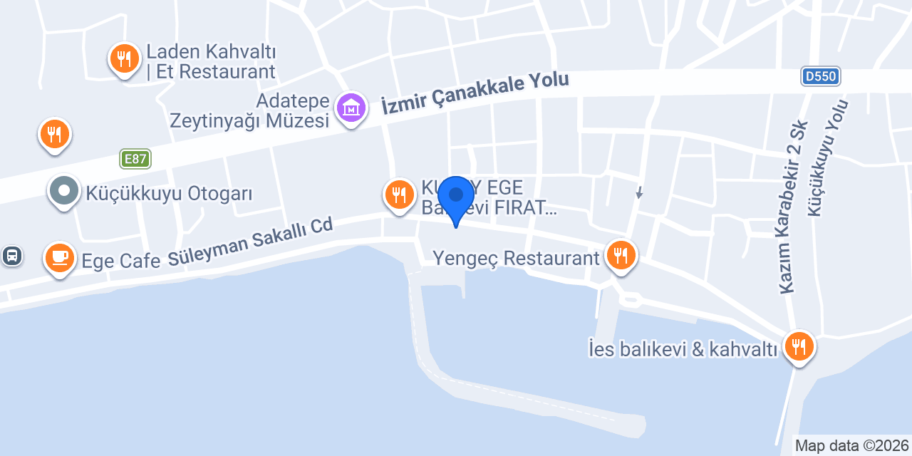 Denizkızı Butik Motel konumu