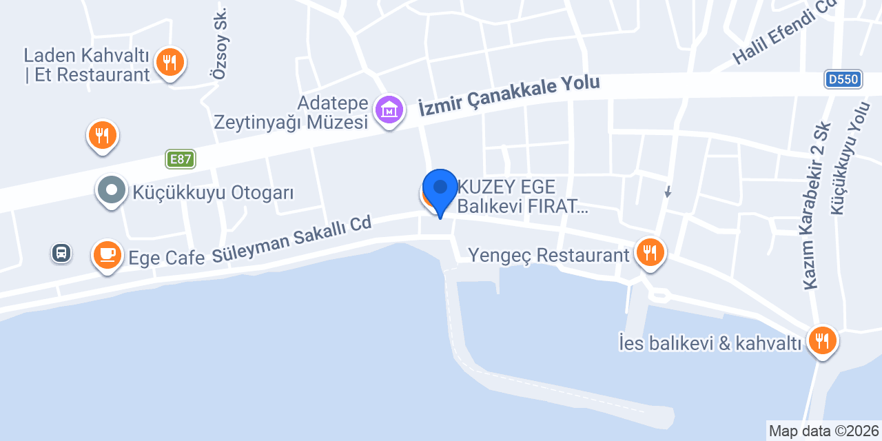 Küçükkuyu Sarissa Butik Otel konumu