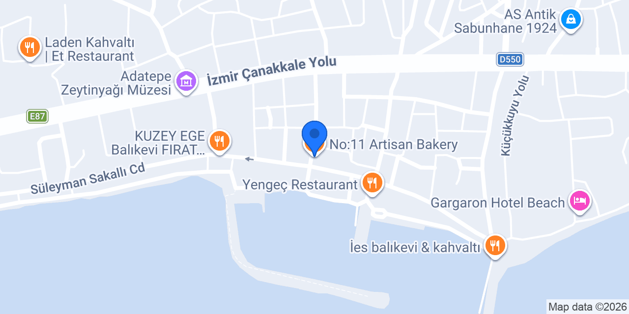 No:11 Artisan Bakery konumu
