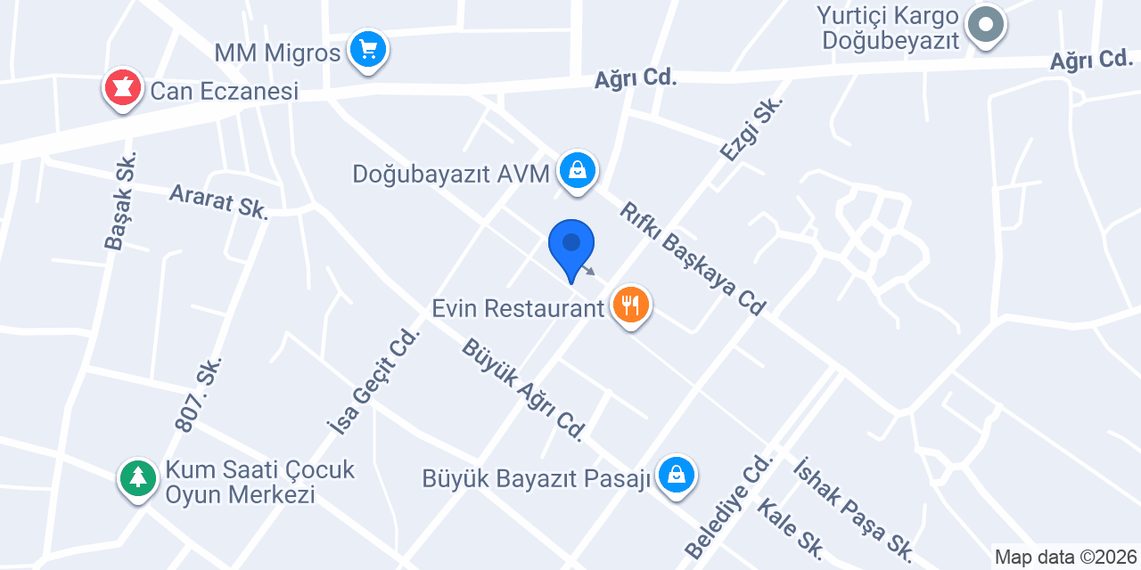 DOĞUBAYAZIT IŞIK İLETİŞİM konumu