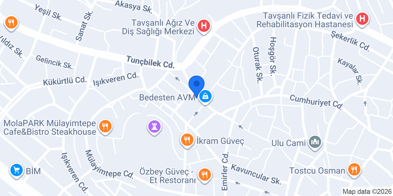 Şeyma Optik konumu