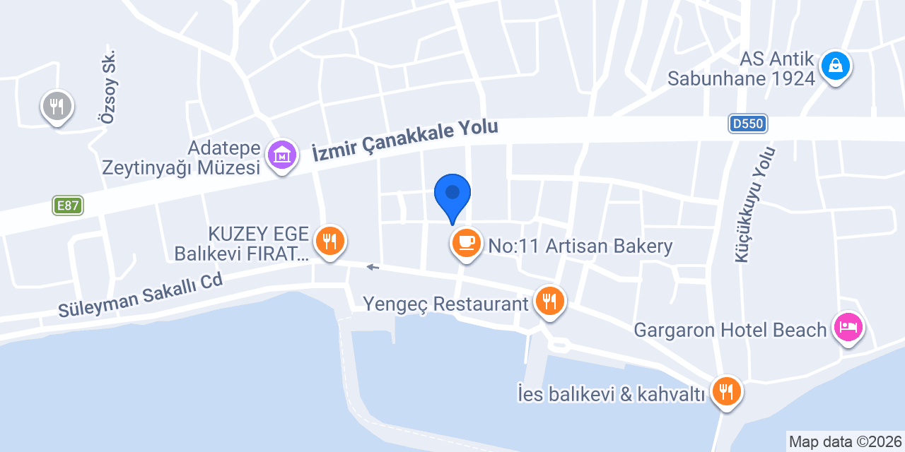 Kumkuat Çini Atölyesi konumu