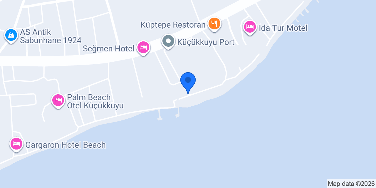 Deniz Kenarı Otel - Restoran konumu